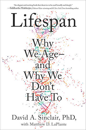 Cover art for Lifespan book by Dr. David Sinclair