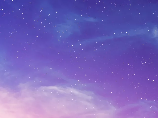 Purple and pink starry sky