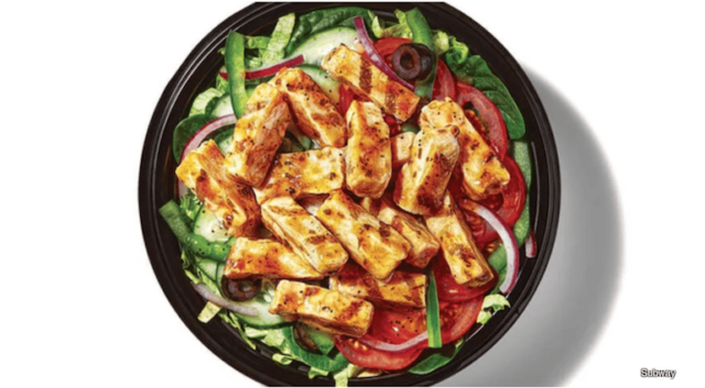 healthy fast food options subway chicken bowl
