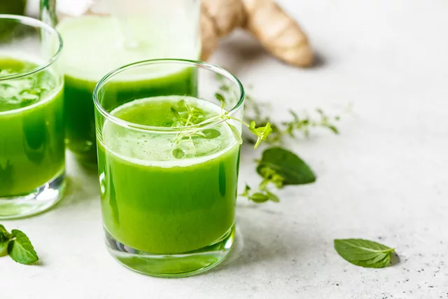Fall immune defense green juice